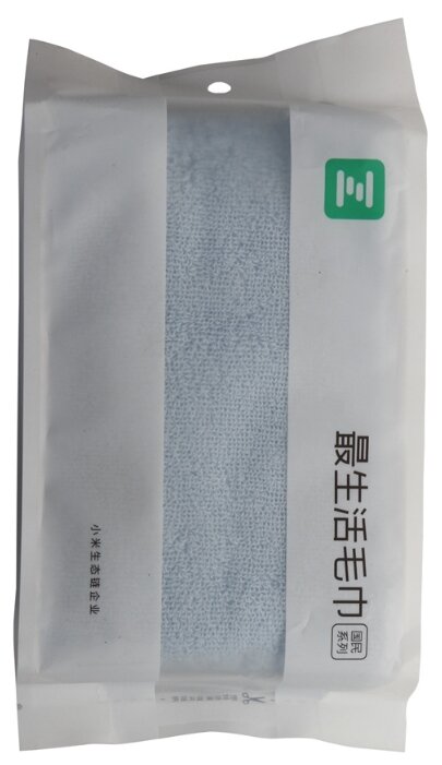 Полотенце банное Xiaomi ZSH National 34*72см (A1180) голубое - фотография № 1