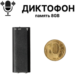 Цифровой диктофон ALIST-8GB, 12 часов записи, mp3 плеер