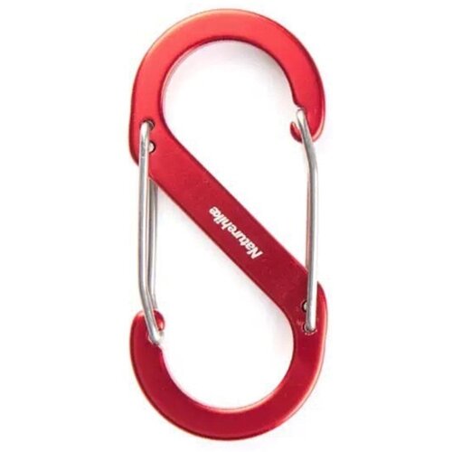 Карабин аксессуарный Naturehike S Type Aluminum Alloy Hook M-2Pcs Red