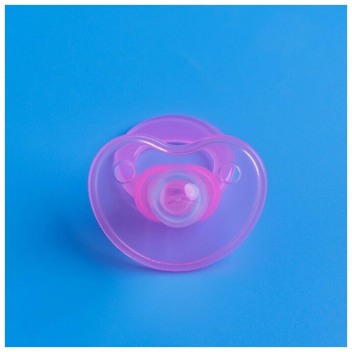 Пустышка классическая Крошка Я, соска силиконовая, для новорожденных, с колпачком, цвет розовый, от 0 месяцев - фотография № 13