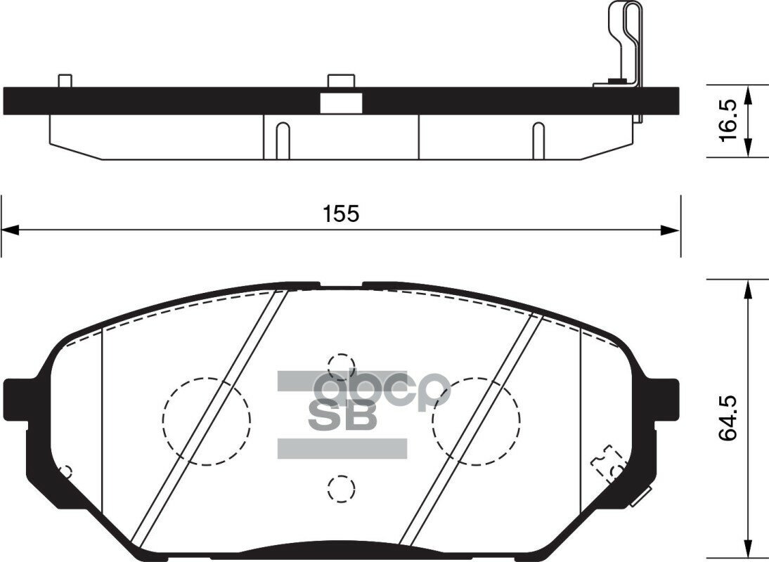 Тормозные Колодки Дисковые Sp1203 Sangsin brake арт. SP1203