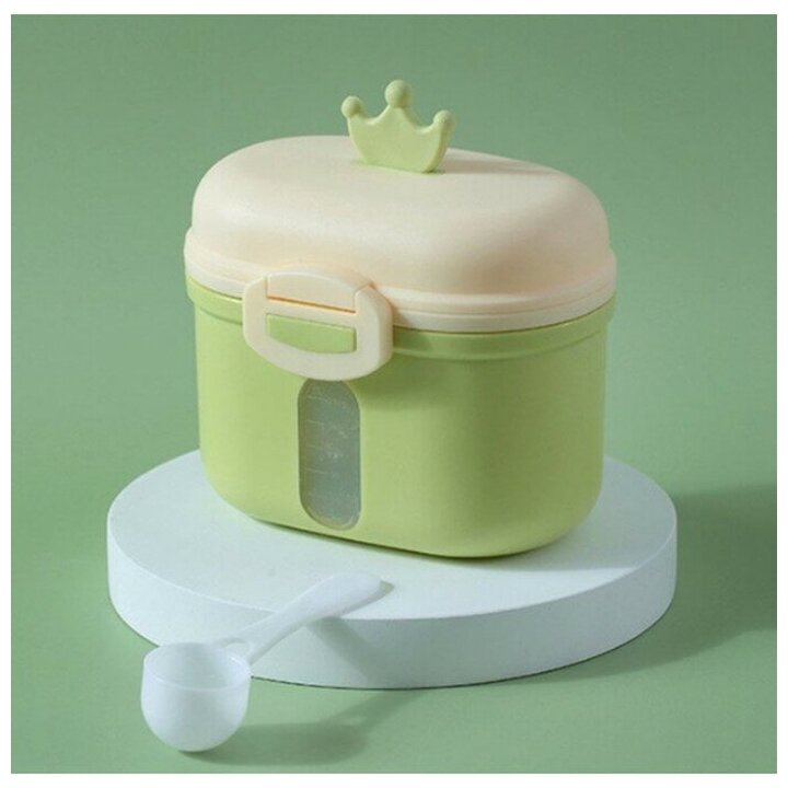 Mum&Baby Контейнер для хранения детского питания «Корона», 240 гр, цвет зеленый
