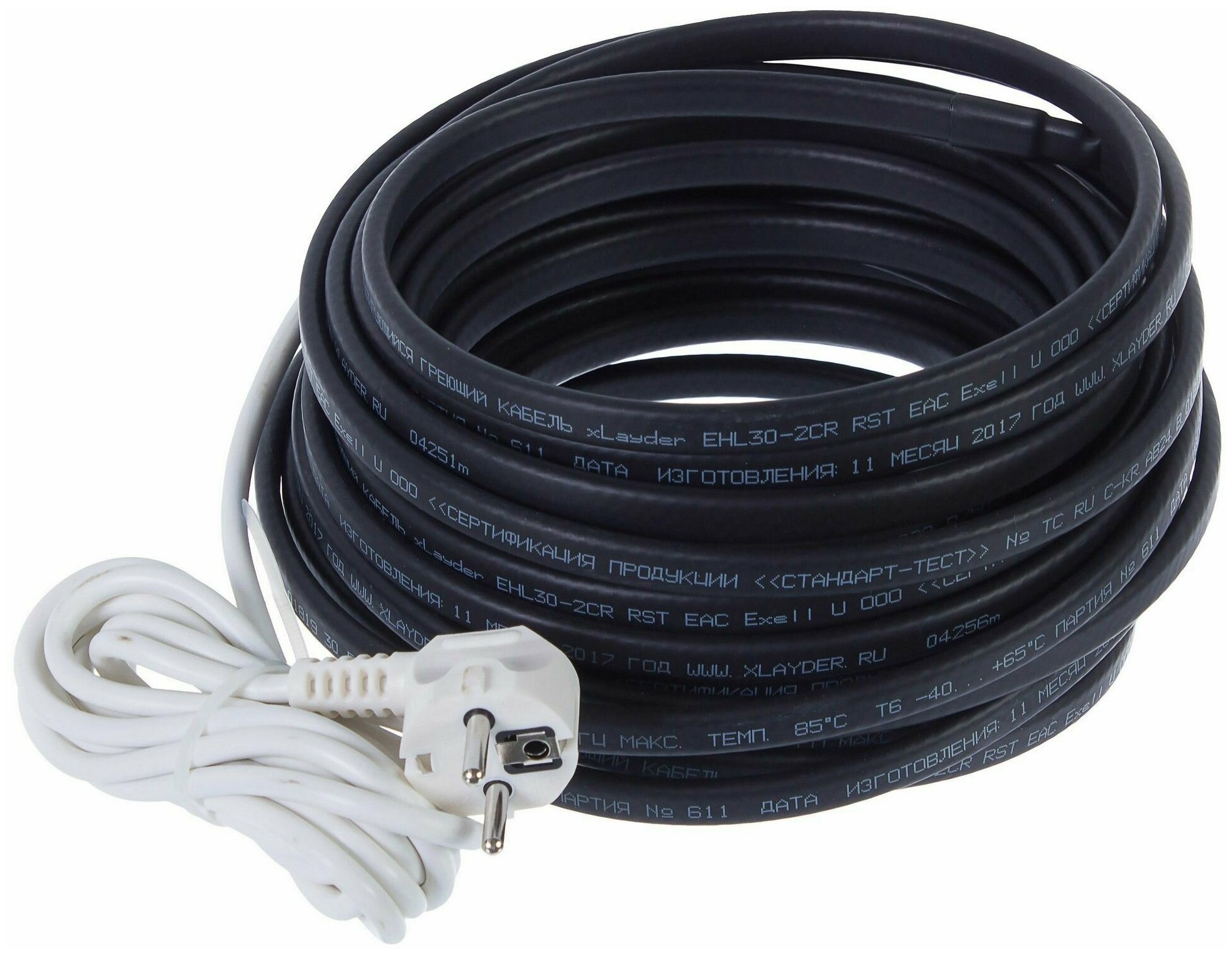 Греющий кабель для обогрева труб xLayder Pipe EHL-30CR-15 саморегулирующийся 15 м 450 Вт