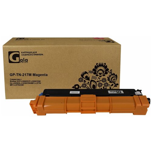 Картридж GalaPrint TN-217M для принтеров Brother DCP-L3550/HL-L3230/MFC-L3770 2300 копий лазерный, совместимый, цвет пурпурный