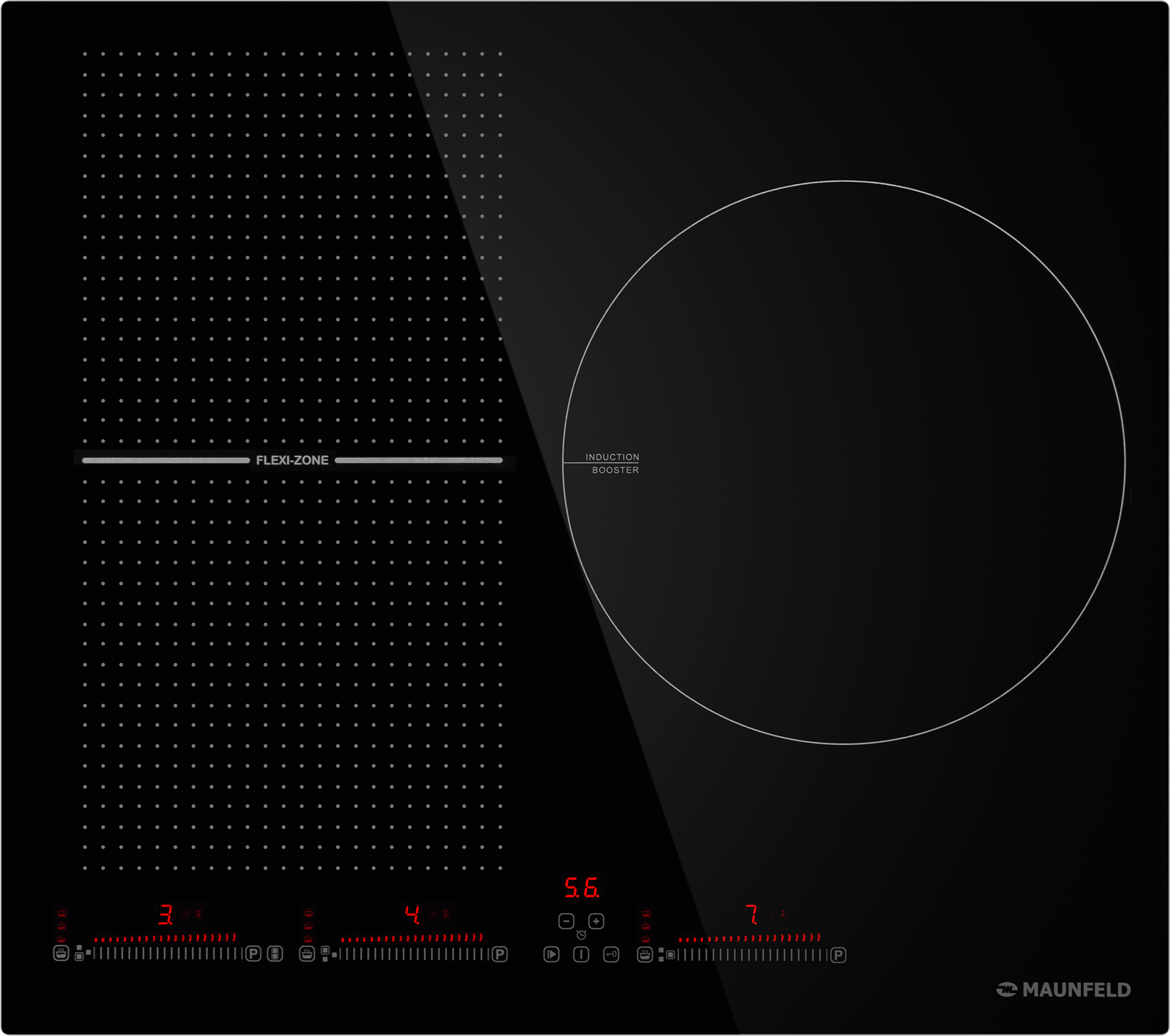 Индукционная варочная панель с Flex Zone и Booster MAUNFELD CVI593SFBK