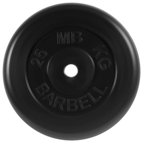 фото Диск mb barbell стандарт mb-pltb31 25 кг черный