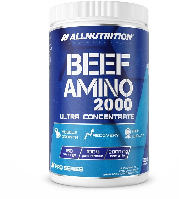 Аминокислоты БЦАА All Nutrition Beef Amino 2000 300 таблеток