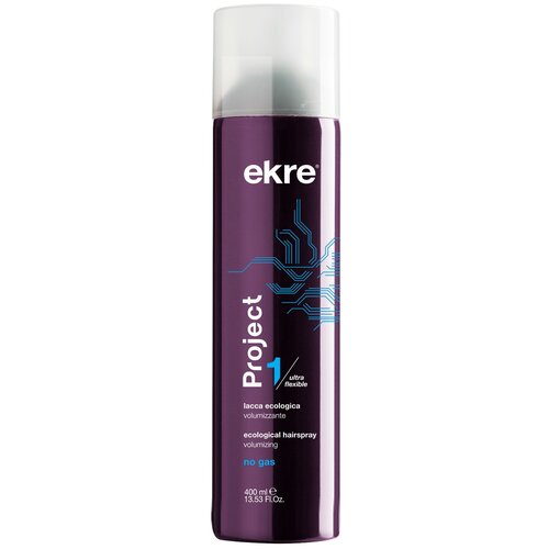 Купить Эко-лак для объема волос Project Eco Volumising Hairspray Flexible Fix Ekre 400 мл, бесцветный