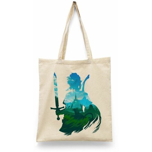 фото Сумка-шоппер унисекс каждому своё "легенда о зельде/the legend of zelda" черная