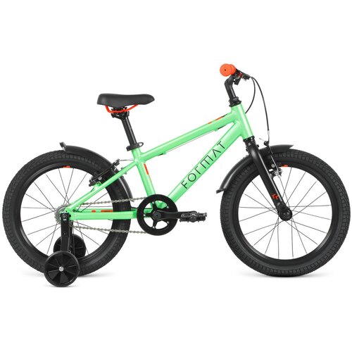 Детский велосипед Format Kids 18, год 2022, цвет Зеленый