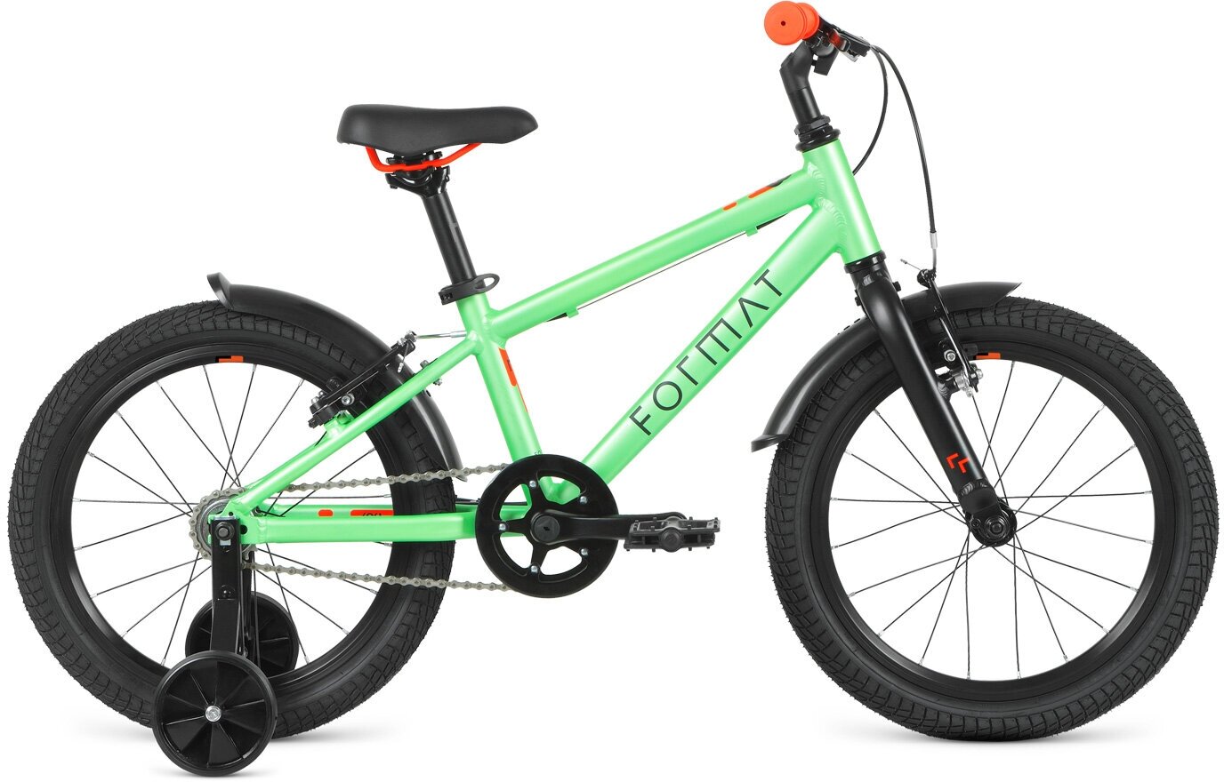 Детский велосипед Format Kids 18, год 2022, цвет Зеленый