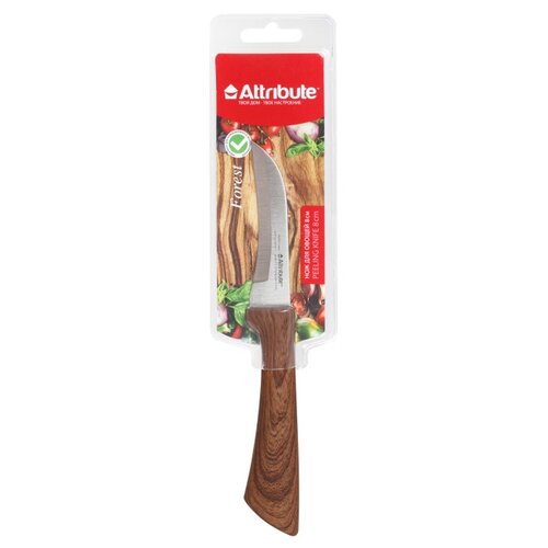фото Attribute нож для овощей forest 8 см коричневый