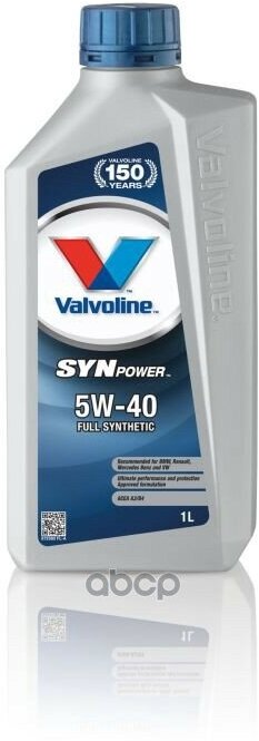 Valvoline Масло Моторное Synpower 5W40 1L