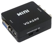 Переходник VGA на AV Mini 1080p VGA2AV (конвертер) черный для монитора PC ТВ