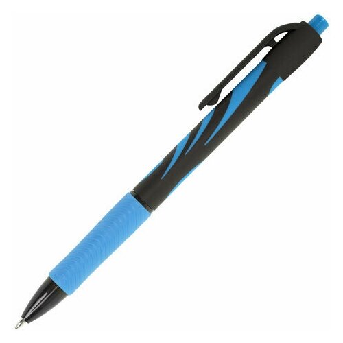 Ручка шариковая автоматическая BRAUBERG ULTRA-RT синяя 0 7 мм линия 0 35 мм, 24 шт ручка шариковая автоматическая синяя ink joy 100 rt 1мм