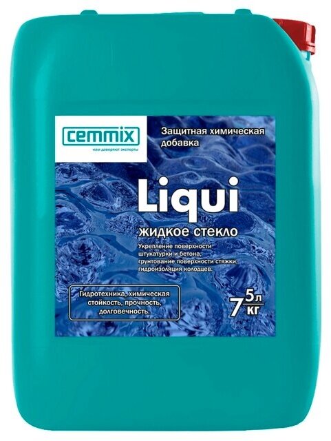 Стекло жидкое liqui 5л, арт. cemp015