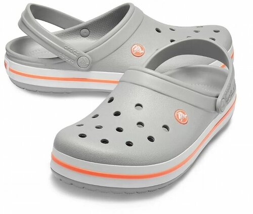 Шлепанцы Crocs, размер 36.5, серый