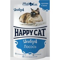 Корм для стерилизованных кошек Happy Cat с лососем 100 г