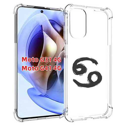 Чехол MyPads знак-зодиака-рак-6 для Motorola Moto G31 4G / G41 4G задняя-панель-накладка-бампер
