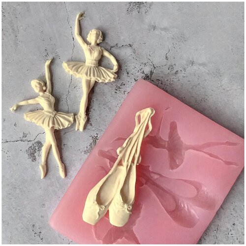 Силиконовый молд для шоколада Хоббимолд Балерины и пуанты