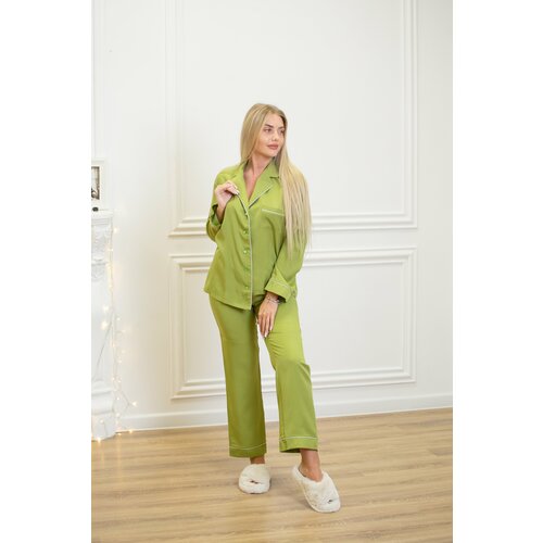 Пижама , размер 40-42, зеленый