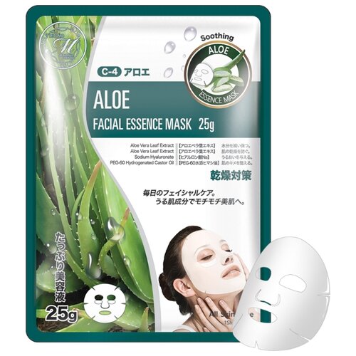 фото Mitomo тканевая маска Natural 512 Алоэ, увлажняющая, 25 г