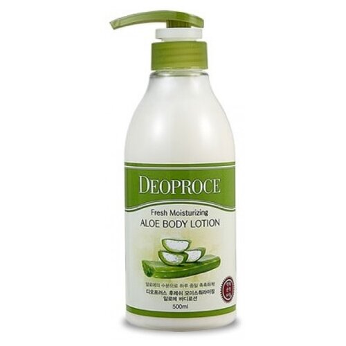 Лосьон для тела увлажняющий с алоэ Deoproce Fresh Moisturizing Aloe Body Lotion 500ml