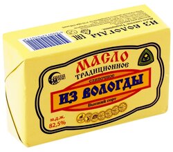 Из Вологды Масло сливочное традиционное 82.5%, 180 г
