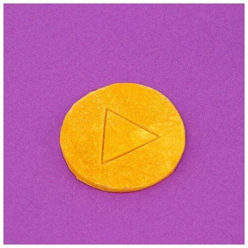 Леденец «Сахарные соты»: игра в кальмара, треугольник, 30 г карамель на светящийся палочке пицца 10 г
