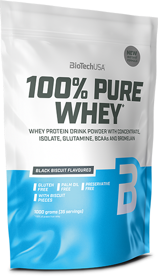 BioTechUSA 100% Pure Whey 1000 гр., чёрный бисквит