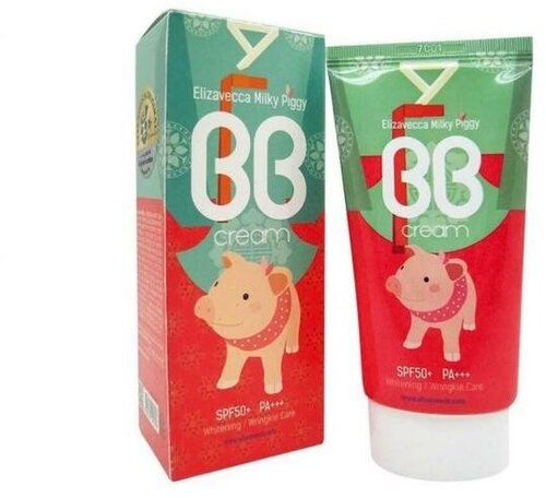 BB-крем для лица Elizavecca Milky Piggy SPF 50+ PA+++ осветляющий антивозрастной, 50 мл