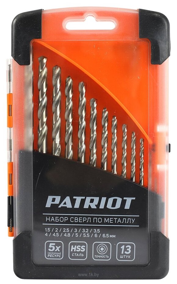фото Набор сверл PATRIOT 815010104