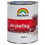Краска акриловая Beckers Akrylatfarg влагостойкая полуматовая - изображение