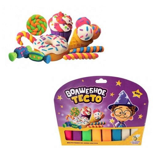 Набор для творчества Тесто для лепки Волшебное тесто 400 гр Много сладостей VT016