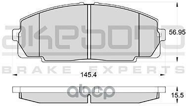 Колодки Тормозные Дисковые Передние Toyota Dyna Toyoace (1.5T) An-247K Akebono арт. AN-247K