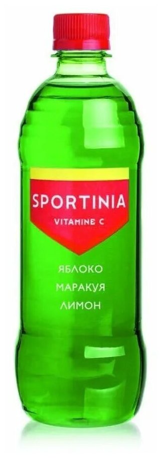 Sportinia (Спортиния) Яблоко-Маракуйя-Лимон 0,5л х 12шт.
