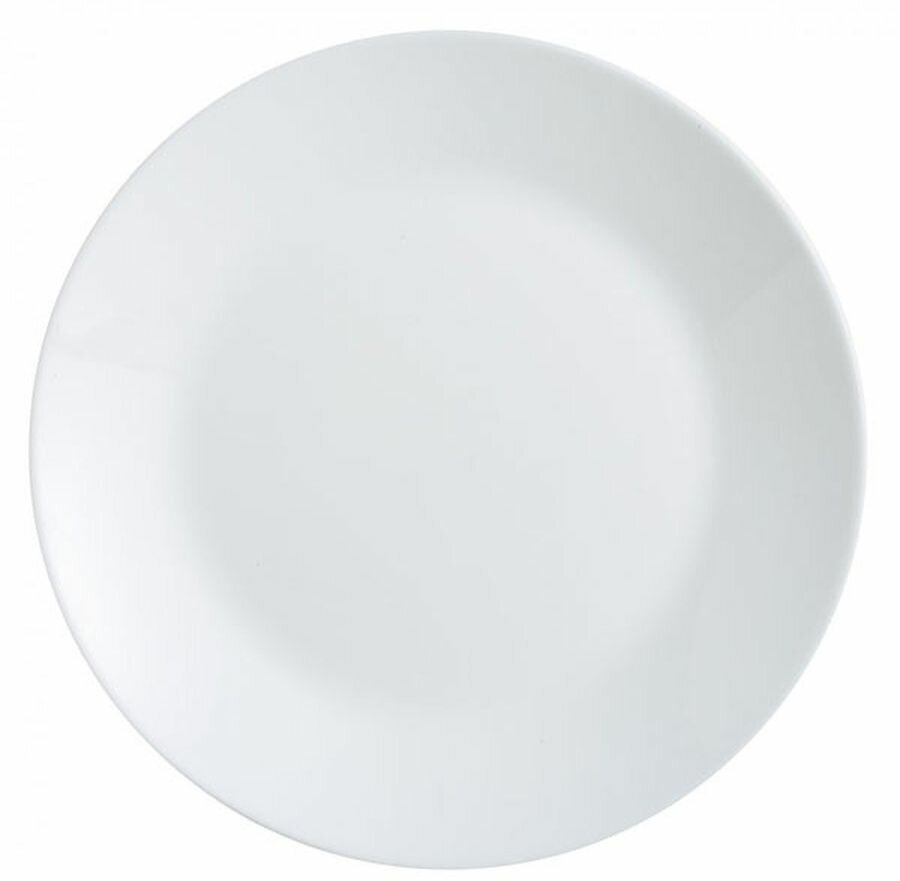 Тарелка обеденная лили белый 25см