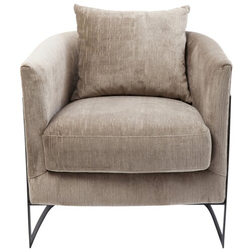 фото Kare design кресло vida, коллекция "жизнь" 76*74*80, сталь, полиуретан, полиэстер, бежевый