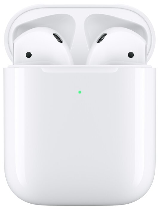 Купить Беспроводные наушники Apple AirPods 2 (с беспроводным зарядным футляром) MRXJ2 white по низкой цене с доставкой из Яндекс.Маркета