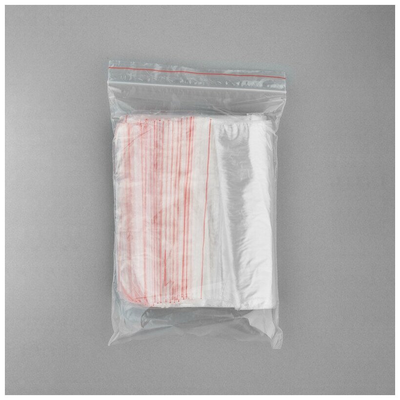 Пакет с замком (Zip Lock) 15 х 22 см, 35 мкм, 100 шт/уп - фотография № 9