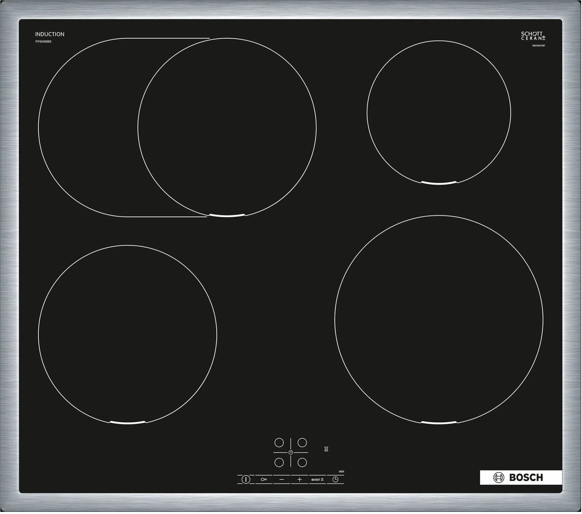 Индукционная варочная поверхность Bosch PIF645BB5E черный