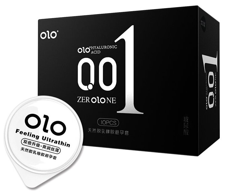 Презервативы OLO "ONE" с дополнительными смазками супер тонкий , 10шт