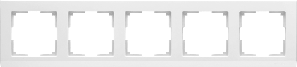 Рамка Веркель Старк 5П WL04-Frame-05-white белый