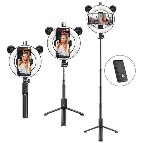 Монопод для селфиTripodлампа 6 BOROFONE BY6 Bluetooth черный 208300₽