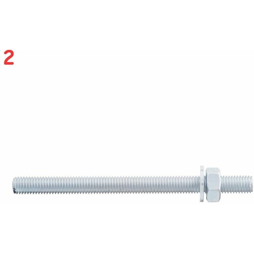 Инъекционная шпилька для химического анкера 10х130 мм Tecfi (2 шт.) инъекционная шпилька для химического анкера 6х85 мм tecfi 2 шт
