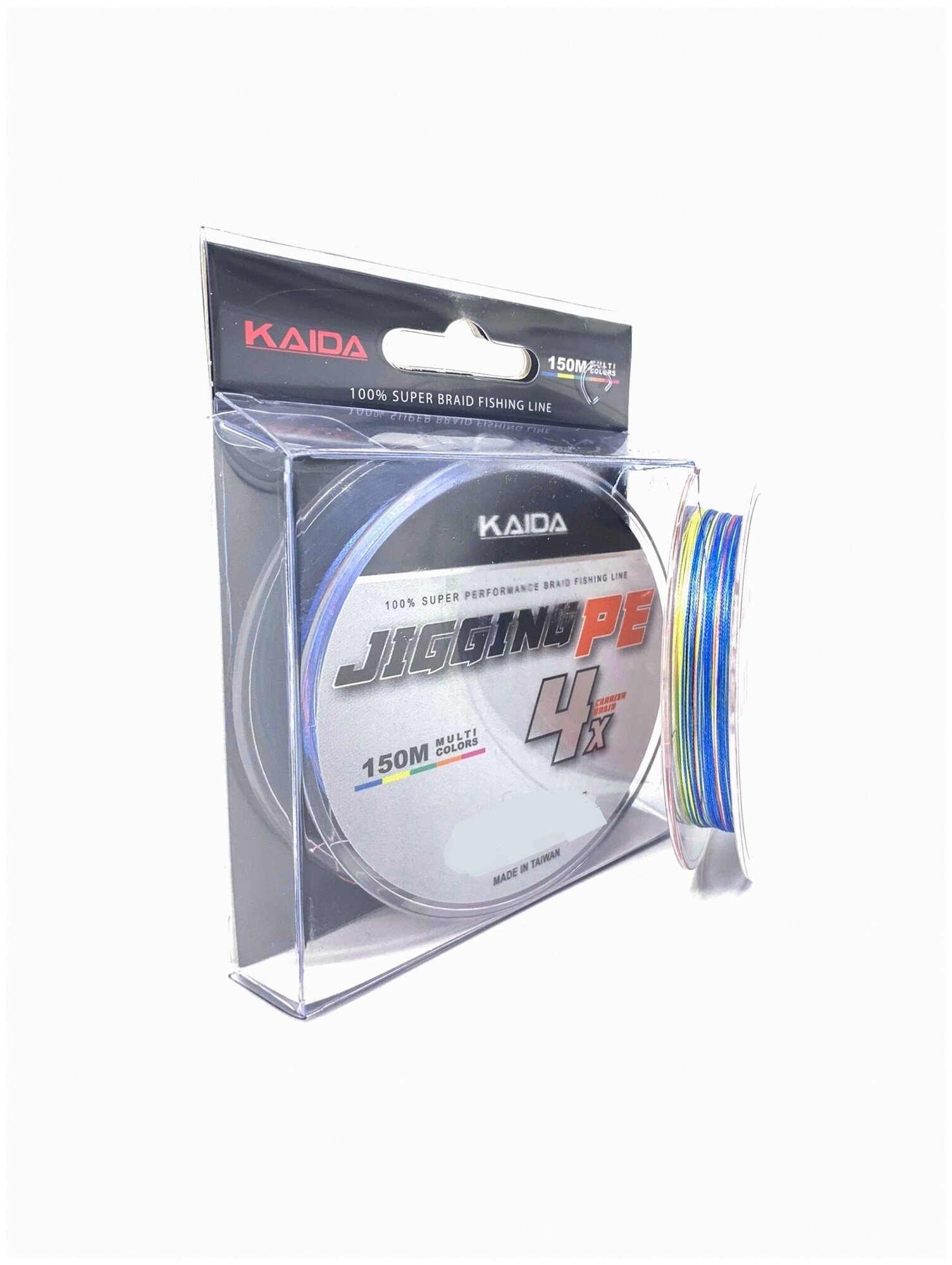 Плетеная леска KAIDA JIGGING PE 4X 150м 0.8мм 6.8кг 15lb