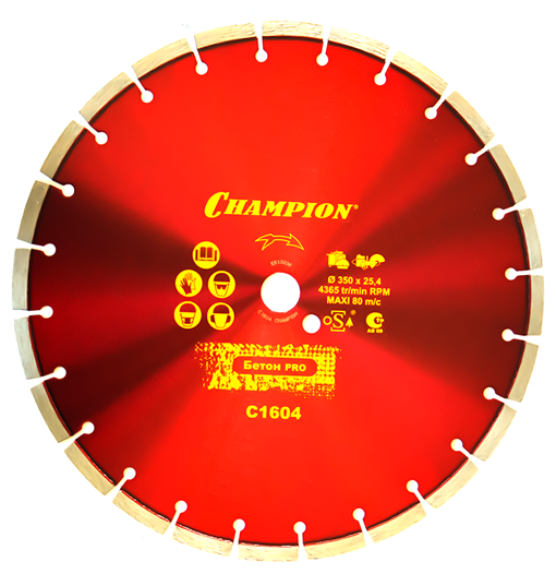 Диск алмазный CHAMPION бетон ST 350/25,4/10 Concremax