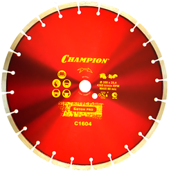 Диск алмазный отрезной CHAMPION Concremax С1604, 350 мм 1 шт.