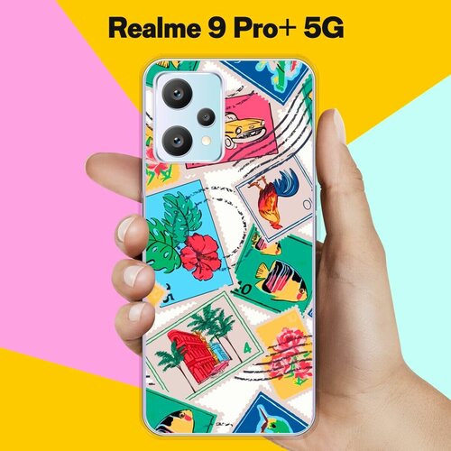 Силиконовый чехол на realme 9 Pro+ 5G Узор 80 / для Реалми 9 Про Плюс силиконовый чехол на realme 9 pro plus реалми 9 про плюс игровой фон