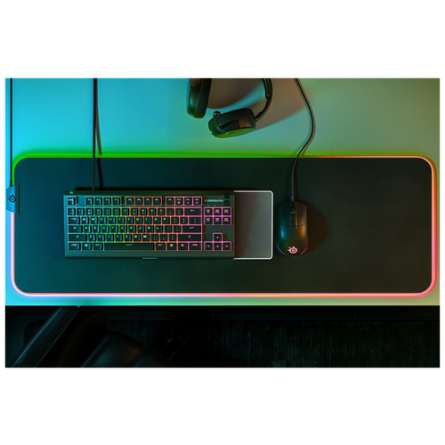 Клавиатура SteelSeries Apex 3 TKL RU, черный клавиатура steelseries apex 5 ru black usb